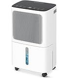 VEAGASO 2500 Sq.Ft Dehumidifier for Basement with Drain Hose, 34-Pint Dehumidifiers for Home, Large Room, Bathroom, Bedroom - 3 Modes, Intelligent Humidity Control, Dry Clothes, 24H Timer