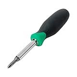 Amazon Basics 6-in-1 Multi-Bit Screwdriver/Nut Driver, Multicolor(Silver, Northern Glow Green, Grey)(Previously Denali brand)
