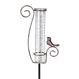 HOBYLUBY Rain Gauge Outdoor, 7 Inch Rain Gauges for Measuring Precipitation