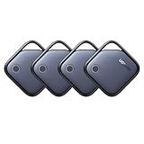 UGREEN FineTrack Air Tracker Tags (iOS Only) 4 Pack, 2-Year Replaceable Battery Bluetooth Tracker Compatible with Apple Find My, Item Finder Smart Tag for Keys, Luggage - [Apple Find My Certified]