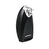Hamilton Beach Electric Automatic Can Opener with Auto Shutoff, Knife Sharpener, Cord Storage, and SureCut Patented Technology, Extra Tall, Black