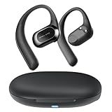 JOYWISE True Bone Conduction Headphones, AI Music Generator Earbuds Bluetooth 5.4 Open Ear Earbuds with 30 Hrs Playtime & Charging Case, IP68 Lightweight Open Ear Buds for Running, Fitness Black