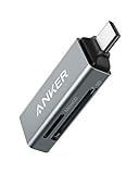 Anker SD Card Reader, 2-in-1 USB C Memory Card Reader for Digital Camera SD Card Viewer with Dual Slot for SDXC, SDHC, SD, MMC, RS-MMC, Micro SDXC,MicroSD, Micro SDHC Card, and UHS-I Cards