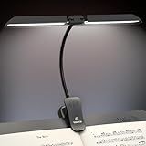 Vekkia 96 Led Rechargeable Music Stand Light - Folding Clip On Piano Lamp, Portable Professional with 5 Brightness×3 Color Temperature for Grand Piano and Book Reading