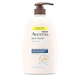 Aveeno Skin Relief Fragrance Free Body Wash, Triple Oat Formula, Gentle Daily Cleanser for Itchy Dry Sensitive Skin, Soap & Paraben Free, Soothes & Moisturizes, 33 fl oz