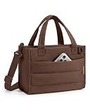 BAGSMART Small Tote Bag for Women, Work Teacher Bag with Zipper Closure