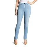 Gloria Vanderbilt Women's Amanda Classic High Rise Tapered Jean Standard, Callisto, 6 Long