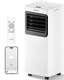16000 BTU Portable Air Conditioners for Large Room up to 750 Sq. Ft., 5-in-1 Smart AC with WiFi App, Remote Control, Fast Cooling, Dehumidifier, Fan, Sleep Mode, 24H Timer & Window Kit