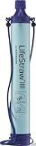 LifeStraw Personal Water Filter for Hiking, Travel and Emergency, Blue, 1PK