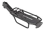 Schwinn Deluxe Alloy Rear Bike Rack, 20 lbs Capacity, Lightweight, Compact and Durable Construction, Fits Most Adult Bicycles, Cargo Options for Backpack, Gear & More, Bicycle Rack for Back of Bike