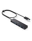 Anker USB Hub 4 Ports, Multiple USB 3.0 Hub, USB Splitter for Laptop, Extender for A Port Laptop, PC, Desktop and More [Charging Not Supported](2ft USB-A)