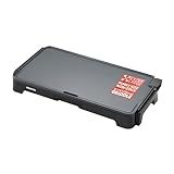 Gourmia 22 Inch XL Electric Griddle Pan - Nonstick Extra Large Flat Top Ceramic Surface, Countertop Cooker, Adjustable 200°F–400°F, Pull-Out Drip Tray, Compact Handle-Free Design