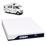 Grbsy Firm Mattress Short Queen Size, 12 Inch Cooling Gel Memory Foam RV Mattress, Back Pain Relief, Cooling Ice Silk Cover, CertiPUR-US Certified