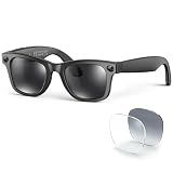 2026 AI Smart Glasses with Camera and Bluetooth,8MP 4K Camera Glasses,Supports AI Voice Control/Photo/Video/Audio Recording,Glasses with 133 Translation,Sunglasses Lenses+Photochromic for Men & Women
