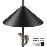 KITVONA 19 Inch Metal Squirrel Baffle for Bird Feeder Pole