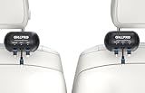 OHLPRO Retractable Backseat Car Charger [2 Pack], 3-in-1 Multi Car Charging Station with USB-C/USB-i/Micro-USB, 15W Fast Charging for iPhone, Samsung, Android, Headrest Mount for Uber Taxi Rideshare