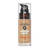 Revlon Liquid Foundation, ColorStay Face Makeup for Combination & Oily Skin, SPF 15, Medium-Full Coverage with Matte Finish, 240 Medium Beige, 1 Fl Oz