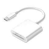 USB C SD Card Reader, Type C SD Card Reader, Supports SD and MicroSD Memory Card Adapters for iPhone 15 16/iPad/MacBook/Mac, Trail Camera Viewer Plug and Play -2 Slots