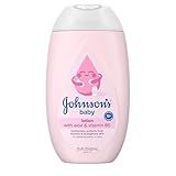 Johnson's Baby Lotion with Coconut Oil, Aloe Vera & Vitamin B5, 72 HR Hydration, Skin Moisturizer, Hypoallergenic, Safe for Newborn, Protects from Dryness & Strengthens Skin, 13.6 fl. oz