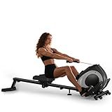 Magnetic Rowing Machine for Home Use Foldable Rower with 8-Level Adjustable Resistance, Quiet Design, LCD Monitor Tablet Holder, Full Body Workout, Supports 265 lbs