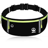 Slim Running Belt Fanny Pack, Exercise Waist Pack Runners Bag Money Belt Phone Holder for Running Hiking Cycling Workout