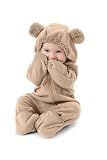 Cuddle Club Fleece Baby Bunting Bodysuit – Infant One Piece Kids Hooded Romper Outerwear Toddler Jacket