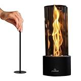 Tornado Tabletop Fire Pit, Tabletop fire Pit, Fireplace for Indoor and Outdoor Use Premium Ethanol Fire Pit with Clear Glass, 60+ Min Burn, Perfect for Gatherings, Home Decoration, Gift