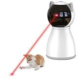 YVE LIFE Laser Cat Toys for Indoor Cats,The 4th Generation Real Random Trajectory Motion Activated Rechargeable Automatic Cat Laser Toy,Interactive Cat Toys for Bored Indoor Adult Cats/Kittens(White)