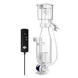 Protein Skimmers for Saltwater Aquariums, Hang On Protein Skimmer for Fish Tanks up to 80 Gallons, DC Pinwheel Pump with Controller, Not for Rimmed Tank