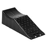 VEVOR 1Piece Vehicle Ramp 20000 lbs/9 Ton Capacity Car Service Ramp, Effortlessly Lift 5.5" High, Durable Nonslip & Portable, for Routine Tire Replacement Repairs, Work with Tandem Wheel Vehicles