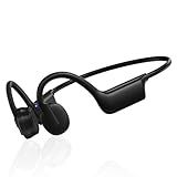 Bone Conduction Headphones, Wireless Bluetooth Open-Ear Sports Headphones with Mic, Type-C Quick Charging Long Battery Life, Upgrade Waterproof Earphones for Running, Walking, Cycling, Workout, Gift
