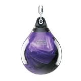 Aqua Training Bag Head Hunter Slip Ball, Purple Crush – 12 inch, 35 Pound – Compressed Aqua Punching Bag w/Heavier Design, Less sway – Hanging Shackle, Filling Nozzle and Extra Stopper