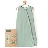 Yoofoss Rayon Made from Bamboo Baby Sleep Sack 0-6 Months 1.0 Tog Baby Wearable Blanket, Super Soft Infant Toddler Sleeping Sack 2-Way Zipper