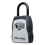 Master Lock Key Lock Box, Outdoor Lock Box for House Keys, Key Safe with Combination Lock, 5 Key Capacity, 5400EC
