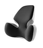 BEBAS Lumbar Support Pillow - Ergonomic Memory Foam Back Cushion for Lower Back Pain Relief - Washable Cover - Fits Car Seats, Office Chairs, Gaming Chairs, Wheelchairs & Home Use - Black