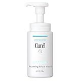 Curel Japanese Skin Care Foaming Daily Face Wash for Sensitive Skin, Hydrating Facial Cleanser for Dry Skin, pH-Balanced and Fragrance-Free, 5 Oz (Step 2 of 2-Step Skincare)