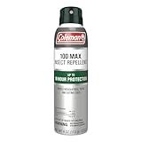 Coleman Insect Repellent Spray, 100% MAX DEET, Protection Against Ticks, Mosquitoes, Chiggers, Gnats, Fleas, Ideal for Camping, Hiking, and Outdoor Activities, 4oz Continuous Spray