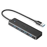 UGREEN USB 3.0 Hub, 4 Ports USB A Splitter Ultra-Slim USB Expander for Mouse, Keyboard, Flash Drive, U Disk, Printer Compatible with Laptop, Desktop PC, Xbox, PS5, and More 0.5FT