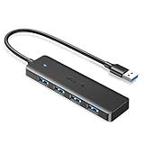 UGREEN USB 3.0 Hub, 4 Ports USB A Splitter Ultra-Slim USB Expander for Mouse, Keyboard, Flash Drive, U Disk, Printer Compatible with Laptop, Desktop PC, Xbox, PS5, and More