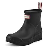Hunter Women's Play Short Rain Boot, Black, 9