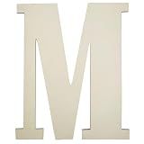 12 Inch Unfinished Wooden Numbers, 1/8 Inch Thick Large Blank Wooden Alphabet Handmade Painting Sign Boards for DIY Birthday Wedding Graduate Party Decor Props - M