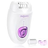 Epilator for Women, Cordless Facial Hair Removal Device with Shaver Head and Trimmer, Smooth Glide Epilators 2 Speeds & 36 Tweezers for Face Legs Arms Armpit Bikini