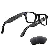 AMZISH AI Smart Bluetooth Glasses with Camera, 8MP HD Camera Glasses, 1080P Video Recording Sunglasses, Real Time Translation, Voice Assistant, Open-Ear Audio for Travel, Meetings & Vlogging