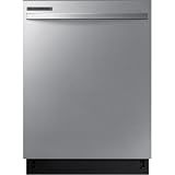 Samsung DW80CG4021SR 24-Inch Top Control Built-In Dishwasher, 15 Place Settings, 53 dBA Quiet Operation, 4 Wash Cycles, Stainless Steel