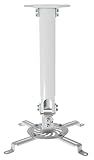 VIVO White Extending Adjustable Ceiling Projector Mount, MOUNT-VP02W