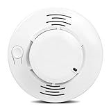 Photoelectric Smoke Alarm, ABS Material, 110mm x 59mm, 85dB Sound & LED Warning, 360° Surround Detection, Easy Install, Battery Operated Applicable to Home, Bedroom, Office, Hotel
