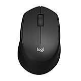 Logitech M330 Silent Wireless Mouse, 2.4GHz with USB Receiver, Optical Tracking, Quiet & Lightweight, Long Battery Life, for PC, Mac, Laptop, Chromebook - Black