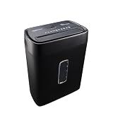Amazon Basics 12-Sheet Cross-Cut Paper and Credit Card Shredder with Overheat Protection, Black (New Model)