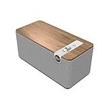 Klipsch The One Plus Premium Bluetooth Speaker System with Two 2.25” Full Range Drivers, 4.5” Woofer, Bluetooth 5.3 with Up to 40 ft. of Distance, Walnut