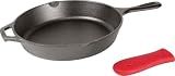 Lodge Pre-Seasoned Cast Iron Skillet with Hot Handle Holder, 10.25 Inches